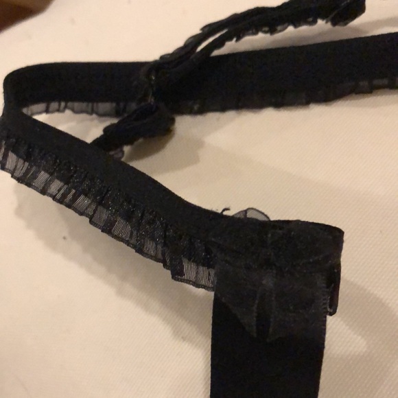 Lingerie item. Adjustable. Black. Not sure exactly what you do with it. - Picture 3 of 5